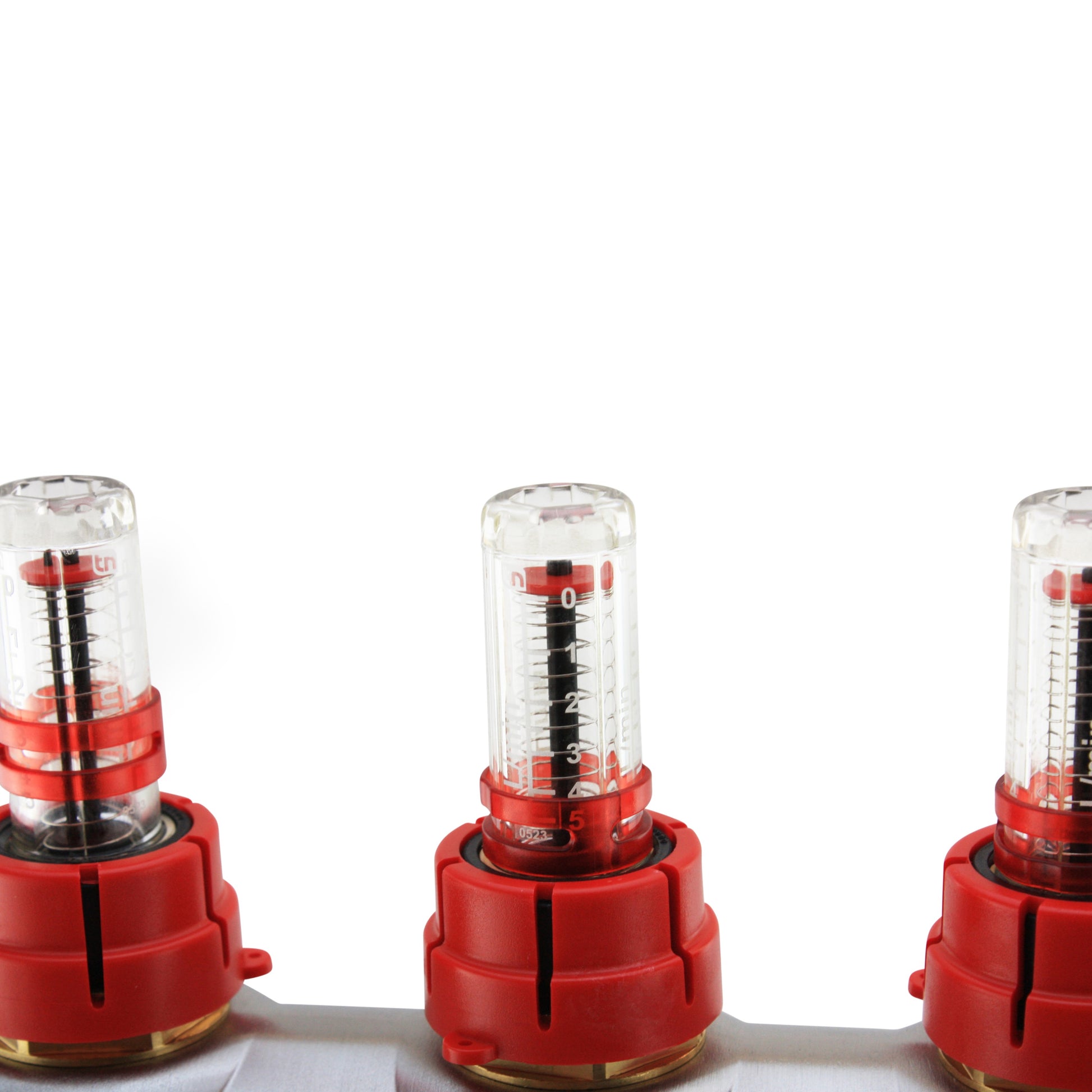 Durchflussanzeiger eines Heizkreisverteilers, 0-5 l/min