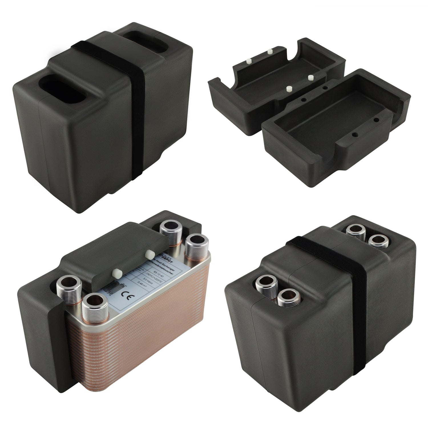 Plattenwärmetauscher Isolierschalen