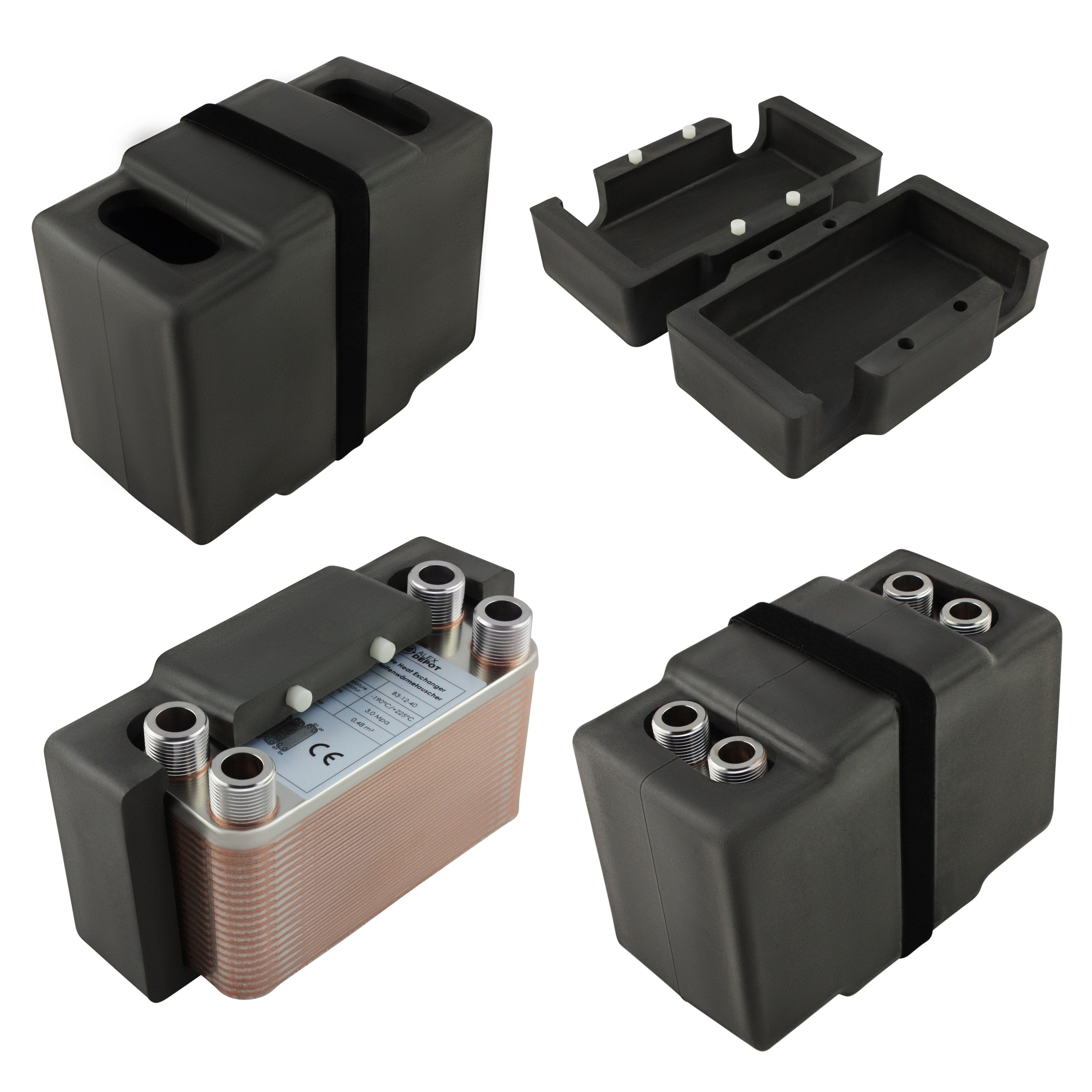 Plattenwärmetauscher Isolierschalen