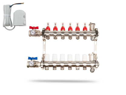 Heizkreisverteiler-6Heizkreise-Stellantrieb