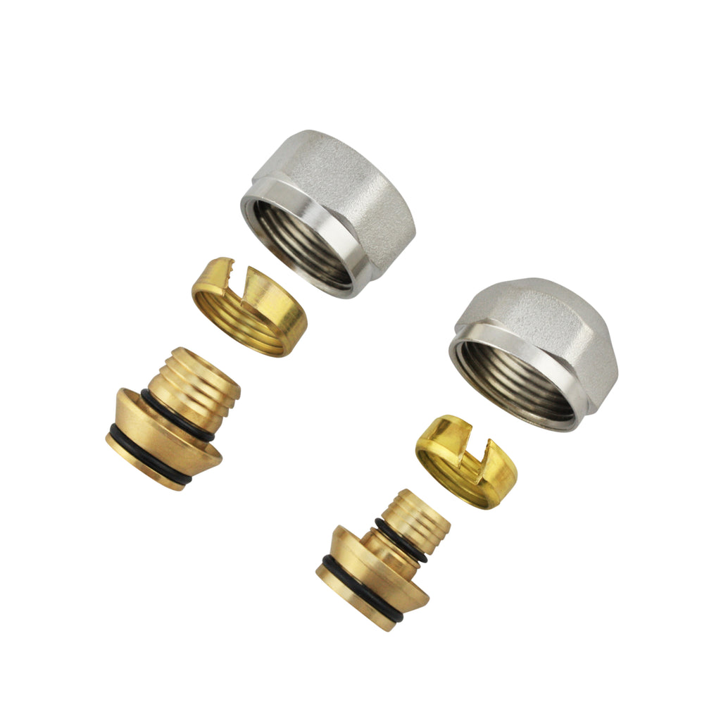 Klemmringverschraubungen 16x2 und 20x2 mm für Heizkreisverteiler