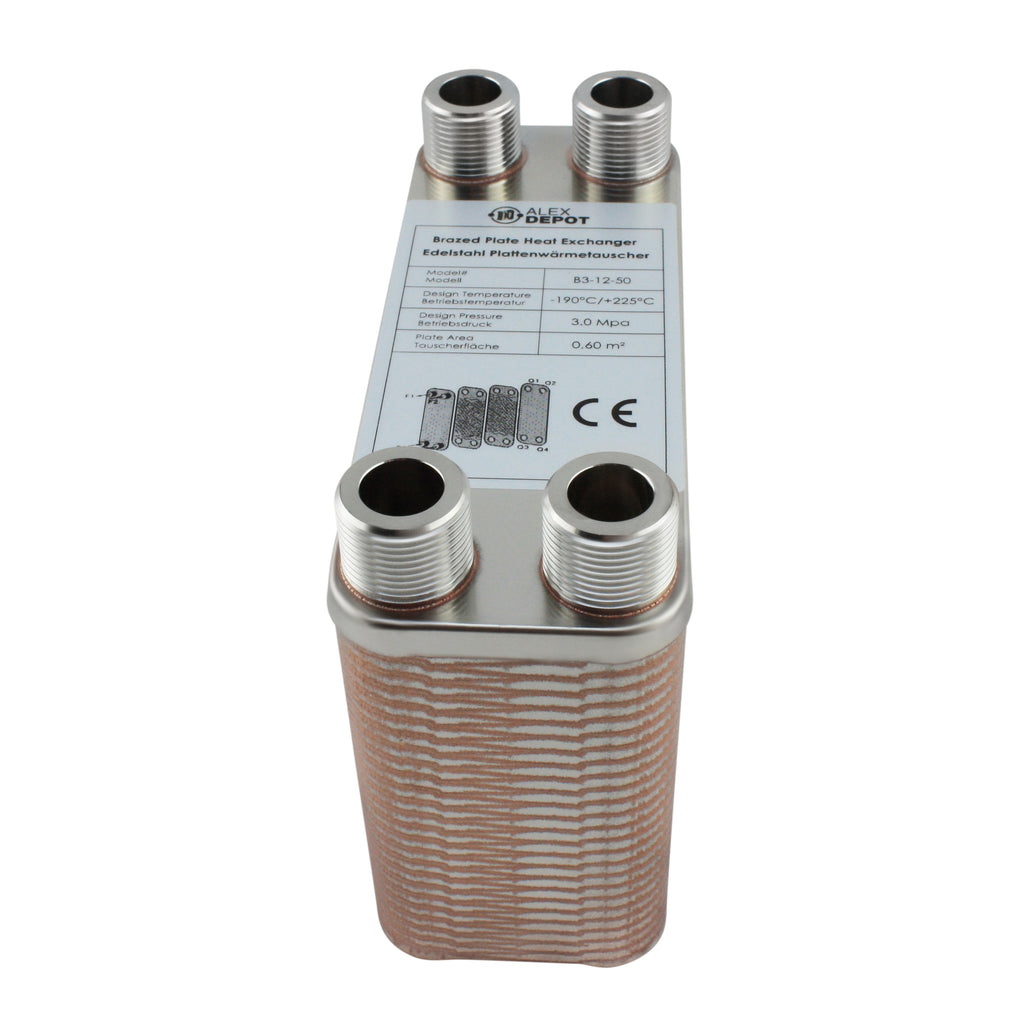 Plattenwärmetauscher B3-12-50 - 90 kW, 50 Platten