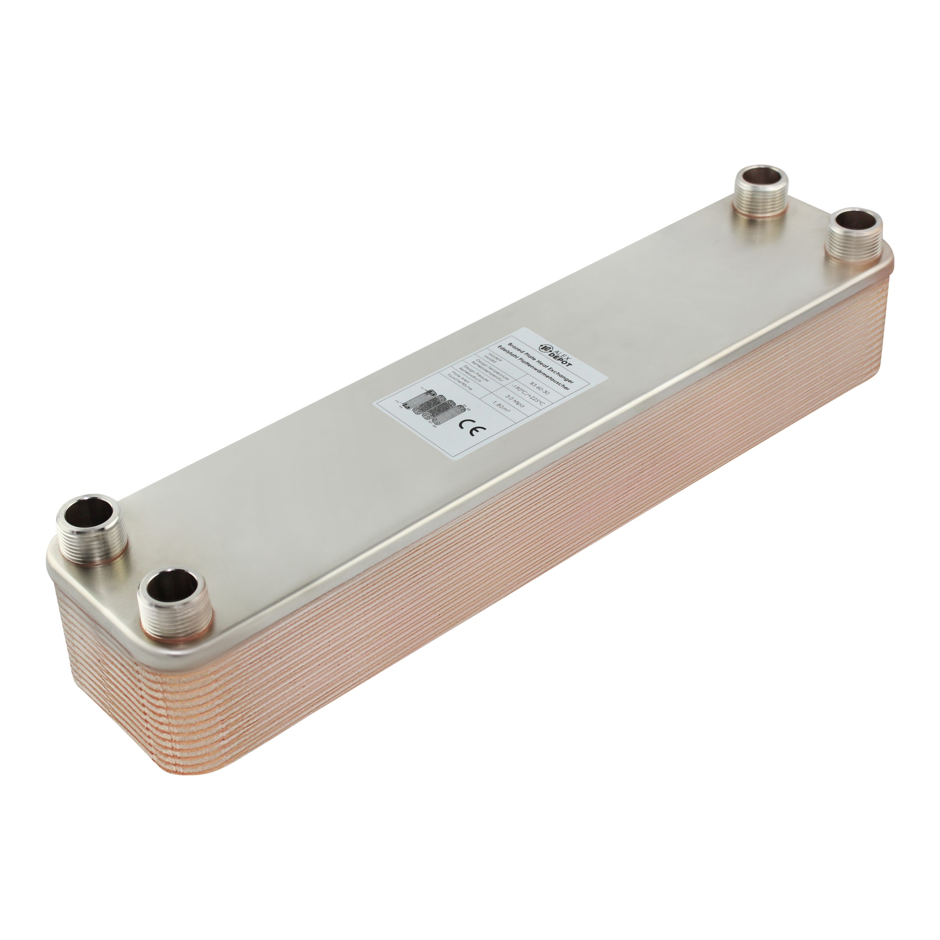 Plattenwärmetauscher B3-60-30 - 330 kW, 30 Platten