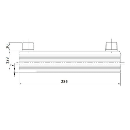Plate heat exchanger B3-32-50 - 285kW, 50 plates