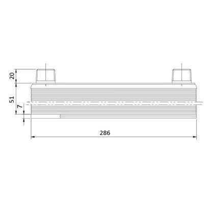 Intercambiador de calor de placas B3-32-20 - 115kW, 20 placas