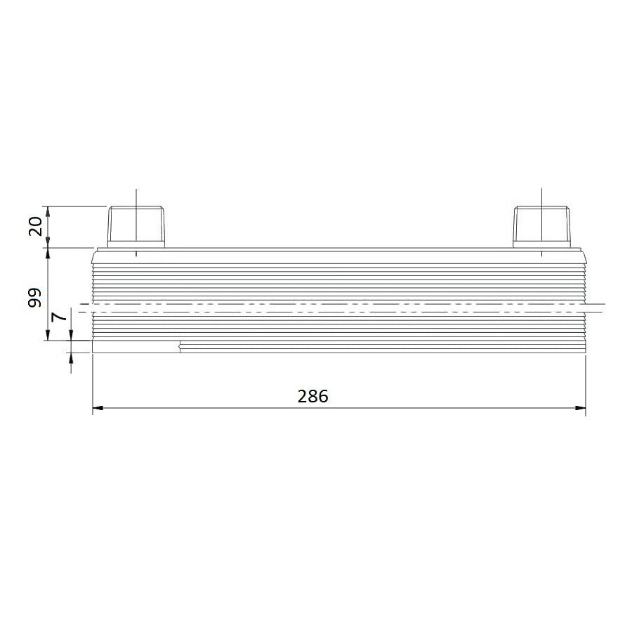 Plate heat exchanger B3-32-40 - 230kW, 40 plates