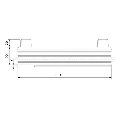 Plate heat exchanger B3-12-40 - 80kw, 40 plates