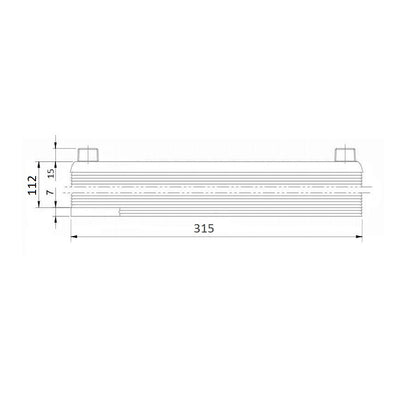 Intercambiador de calor de placas B3-23-50 - 225kW, 50 placas