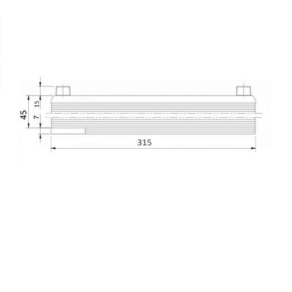 Plate heat exchanger B3-23-20 - 90kW, 20 plates